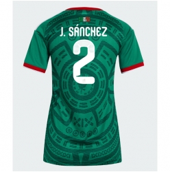 Strój piłkarski Meksyk Jorge Sanchez #2 Koszulka Podstawowej damskie MŚ 2026 Krótki Rękaw