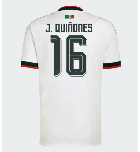 Strój piłkarski Meksyk Julian Quinones #16 Koszulka Wyjazdowej MŚ 2026 Krótki Rękaw Strój piłkarski Meksyk Julian Quinones #16 Koszulka Wyjazdowej MŚ 2026 Krótki Rękaw