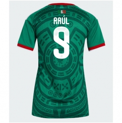 Strój piłkarski Meksyk Raul Jimenez #9 Koszulka Podstawowej damskie MŚ 2026 Krótki Rękaw