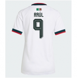 Strój piłkarski Meksyk Raul Jimenez #9 Koszulka Wyjazdowej damskie MŚ 2026 Krótki Rękaw