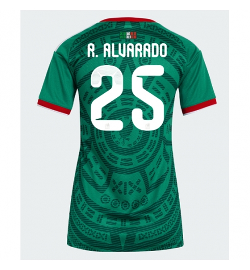 Strój piłkarski Meksyk Roberto Alvarado #25 Koszulka Podstawowej damskie MŚ 2026 Krótki Rękaw Strój piłkarski Meksyk Roberto Alvarado #25 Koszulka Podstawowej damskie MŚ 2026 Krótki Rękaw