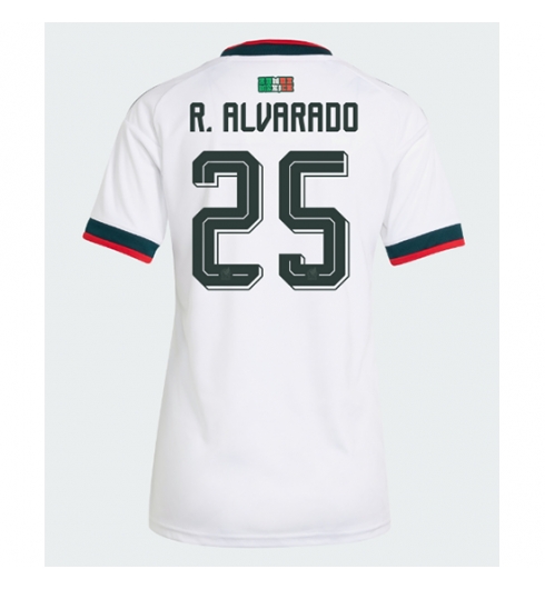 Strój piłkarski Meksyk Roberto Alvarado #25 Koszulka Wyjazdowej damskie MŚ 2026 Krótki Rękaw Strój piłkarski Meksyk Roberto Alvarado #25 Koszulka Wyjazdowej damskie MŚ 2026 Krótki Rękaw