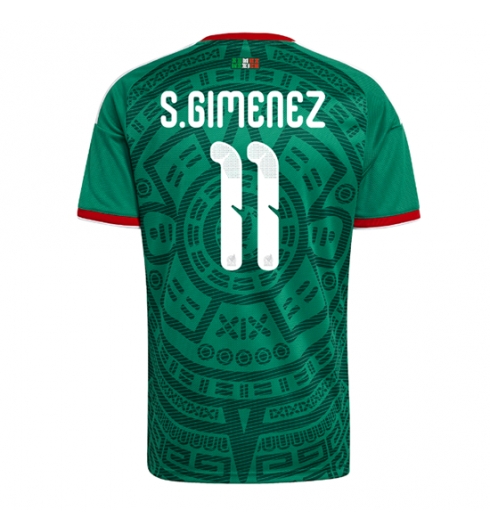 Strój piłkarski Meksyk Santiago Gimenez #11 Koszulka Podstawowej MŚ 2026 Krótki Rękaw Strój piłkarski Meksyk Santiago Gimenez #11 Koszulka Podstawowej MŚ 2026 Krótki Rękaw