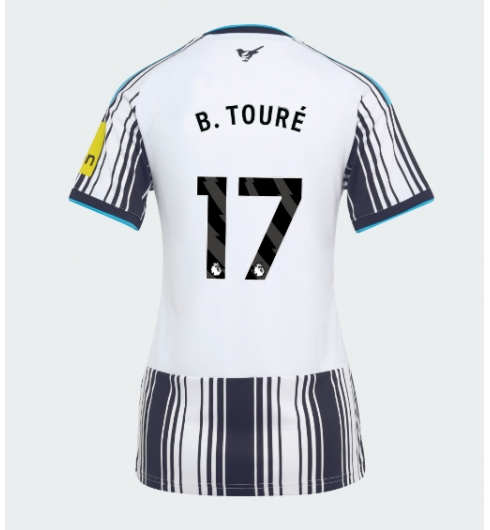 Strój piłkarski Newcastle United Bazoumana Toure #17 Koszulka Podstawowej damskie 2026-27 Krótki Rękaw Strój piłkarski Newcastle United Bazoumana Toure #17 Koszulka Podstawowej damskie 2026-27 Krótki Rękaw