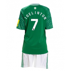 Strój piłkarski Newcastle United Joelinton #7 Koszulka Wyjazdowej dziecięce 2025-26 Krótki Rękaw (+ Krótkie spodenki)