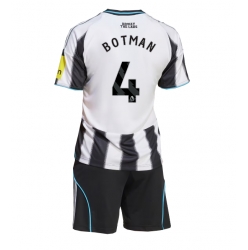 Strój piłkarski Newcastle United Sven Botman #4 Koszulka Podstawowej dziecięce 2025-26 Krótki Rękaw (+ Krótkie spodenki)