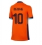 Strój piłkarski Niderlandy Memphis Depay #10 Koszulka Podstawowej damskie ME 2024 Krótki Rękaw