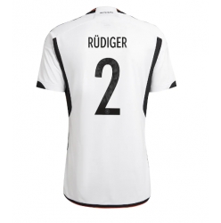 Strój piłkarski Niemcy Antonio Rudiger #2 Koszulka Podstawowej MŚ 2022 Krótki Rękaw
