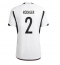 Strój piłkarski Niemcy Antonio Rudiger #2 Koszulka Podstawowej MŚ 2022 Krótki Rękaw