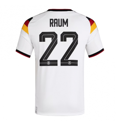 Strój piłkarski Niemcy David Raum #22 Koszulka Podstawowej MŚ 2026 Krótki Rękaw Strój piłkarski Niemcy David Raum #22 Koszulka Podstawowej MŚ 2026 Krótki Rękaw