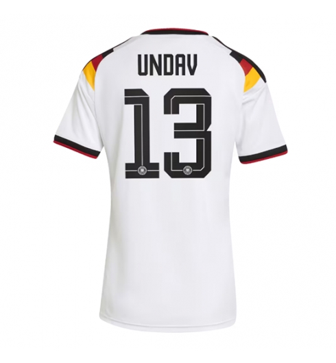 Strój piłkarski Niemcy Deniz Undav #13 Koszulka Podstawowej damskie MŚ 2026 Krótki Rękaw Strój piłkarski Niemcy Deniz Undav #13 Koszulka Podstawowej damskie MŚ 2026 Krótki Rękaw