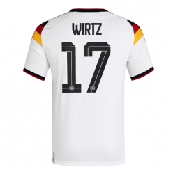 Strój piłkarski Niemcy Florian Wirtz #17 Koszulka Podstawowej MŚ 2026 Krótki Rękaw