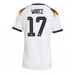 Strój piłkarski Niemcy Florian Wirtz #17 Koszulka Podstawowej damskie MŚ 2026 Krótki Rękaw