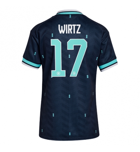 Strój piłkarski Niemcy Florian Wirtz #17 Koszulka Wyjazdowej damskie MŚ 2026 Krótki Rękaw Strój piłkarski Niemcy Florian Wirtz #17 Koszulka Wyjazdowej damskie MŚ 2026 Krótki Rękaw