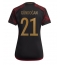 Strój piłkarski Niemcy Ilkay Gundogan #21 Koszulka Wyjazdowej damskie MŚ 2022 Krótki Rękaw