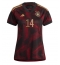 Strój piłkarski Niemcy Jamal Musiala #14 Koszulka Wyjazdowej damskie MŚ 2022 Krótki Rękaw