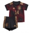 Strój piłkarski Niemcy Jamal Musiala #14 Koszulka Wyjazdowej dziecięce MŚ 2022 Krótki Rękaw (+ Krótkie spodenki)