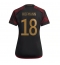 Strój piłkarski Niemcy Jonas Hofmann #18 Koszulka Wyjazdowej damskie MŚ 2022 Krótki Rękaw
