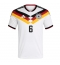 Strój piłkarski Niemcy Joshua Kimmich #6 Koszulka Podstawowej MŚ 2026 Krótki Rękaw Strój piłkarski Niemcy Joshua Kimmich #6 Koszulka Podstawowej MŚ 2026 Krótki Rękaw