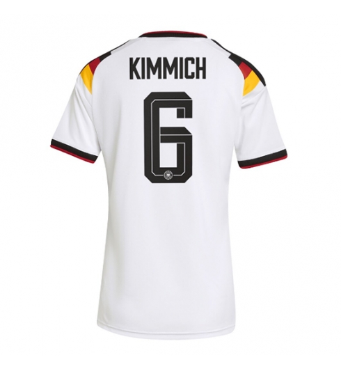 Strój piłkarski Niemcy Joshua Kimmich #6 Koszulka Podstawowej damskie MŚ 2026 Krótki Rękaw Strój piłkarski Niemcy Joshua Kimmich #6 Koszulka Podstawowej damskie MŚ 2026 Krótki Rękaw