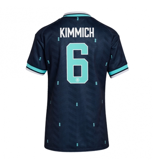 Strój piłkarski Niemcy Joshua Kimmich #6 Koszulka Wyjazdowej damskie MŚ 2026 Krótki Rękaw Strój piłkarski Niemcy Joshua Kimmich #6 Koszulka Wyjazdowej damskie MŚ 2026 Krótki Rękaw