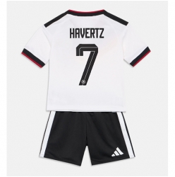 Strój piłkarski Niemcy Kai Havertz #7 Koszulka Podstawowej dziecięce MŚ 2026 Krótki Rękaw (+ Krótkie spodenki)