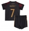 Strój piłkarski Niemcy Kai Havertz #7 Koszulka Wyjazdowej dziecięce MŚ 2022 Krótki Rękaw (+ Krótkie spodenki)
