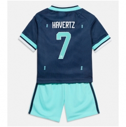 Strój piłkarski Niemcy Kai Havertz #7 Koszulka Wyjazdowej dziecięce MŚ 2026 Krótki Rękaw (+ Krótkie spodenki)
