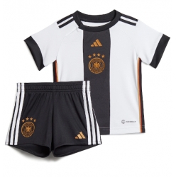 Strój piłkarski Niemcy Koszulka Podstawowej dziecięce MŚ 2022 Krótki Rękaw (+ Krótkie spodenki)