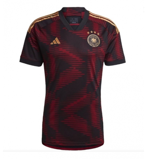 Strój piłkarski Niemcy Koszulka Wyjazdowej MŚ 2022 Krótki Rękaw