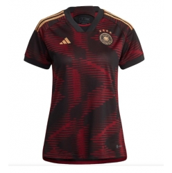 Strój piłkarski Niemcy Koszulka Wyjazdowej damskie MŚ 2022 Krótki Rękaw