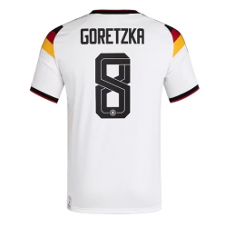 Strój piłkarski Niemcy Leon Goretzka #8 Koszulka Podstawowej MŚ 2026 Krótki Rękaw