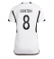 Strój piłkarski Niemcy Leon Goretzka #8 Koszulka Podstawowej damskie MŚ 2022 Krótki Rękaw