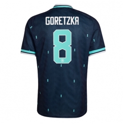 Strój piłkarski Niemcy Leon Goretzka #8 Koszulka Wyjazdowej MŚ 2026 Krótki Rękaw