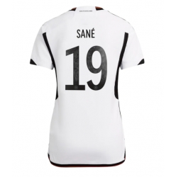 Strój piłkarski Niemcy Leroy Sane #19 Koszulka Podstawowej damskie MŚ 2022 Krótki Rękaw