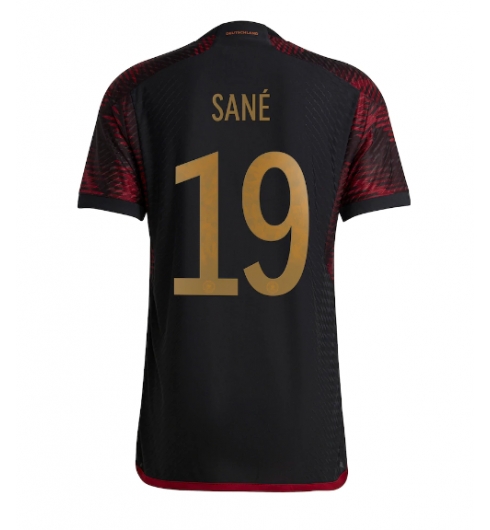 Strój piłkarski Niemcy Leroy Sane #19 Koszulka Wyjazdowej MŚ 2022 Krótki Rękaw