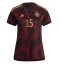Strój piłkarski Niemcy Niklas Sule #15 Koszulka Wyjazdowej damskie MŚ 2022 Krótki Rękaw