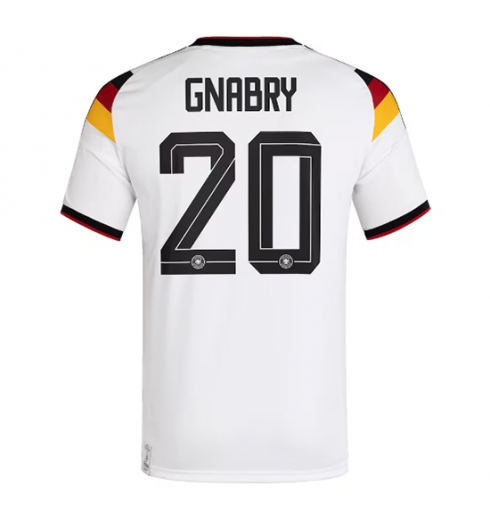 Strój piłkarski Niemcy Serge Gnabry #20 Koszulka Podstawowej MŚ 2026 Krótki Rękaw Strój piłkarski Niemcy Serge Gnabry #20 Koszulka Podstawowej MŚ 2026 Krótki Rękaw