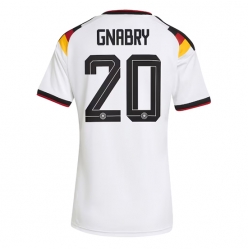 Strój piłkarski Niemcy Serge Gnabry #20 Koszulka Podstawowej damskie MŚ 2026 Krótki Rękaw