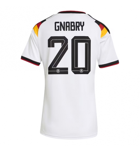 Strój piłkarski Niemcy Serge Gnabry #20 Koszulka Podstawowej damskie MŚ 2026 Krótki Rękaw Strój piłkarski Niemcy Serge Gnabry #20 Koszulka Podstawowej damskie MŚ 2026 Krótki Rękaw