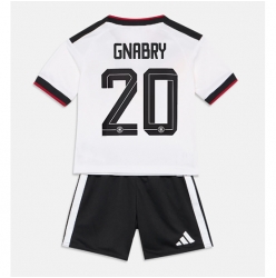 Strój piłkarski Niemcy Serge Gnabry #20 Koszulka Podstawowej dziecięce MŚ 2026 Krótki Rękaw (+ Krótkie spodenki)