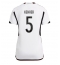 Strój piłkarski Niemcy Thilo Kehrer #5 Koszulka Podstawowej damskie MŚ 2022 Krótki Rękaw