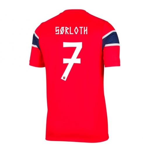 Strój piłkarski Norwegia Alexander Sorloth #7 Koszulka Podstawowej MŚ 2026 Krótki Rękaw Strój piłkarski Norwegia Alexander Sorloth #7 Koszulka Podstawowej MŚ 2026 Krótki Rękaw