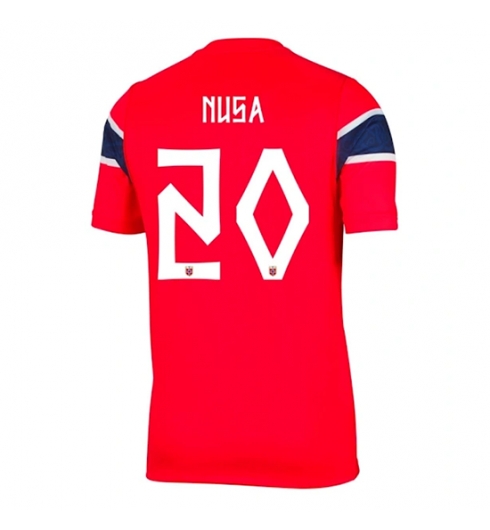 Strój piłkarski Norwegia Antonio Nusa #20 Koszulka Podstawowej MŚ 2026 Krótki Rękaw Strój piłkarski Norwegia Antonio Nusa #20 Koszulka Podstawowej MŚ 2026 Krótki Rękaw