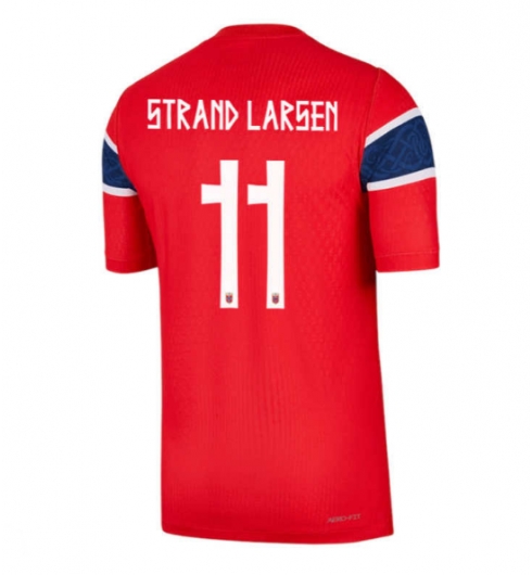 Strój piłkarski Norwegia Jorgen Strand Larsen #11 Koszulka Podstawowej MŚ 2026 Krótki Rękaw Strój piłkarski Norwegia Jorgen Strand Larsen #11 Koszulka Podstawowej MŚ 2026 Krótki Rękaw