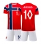 Strój piłkarski Norwegia Martin Odegaard #10 Koszulka Podstawowej dziecięce MŚ 2026 Krótki Rękaw (+ Krótkie spodenki)