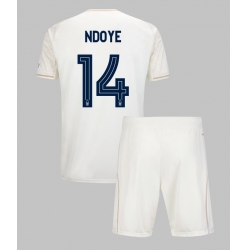 Strój piłkarski Nottingham Forest Dan Ndoye #14 Koszulka Wyjazdowej dziecięce 2025-26 Krótki Rękaw (+ Krótkie spodenki)