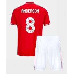 Strój piłkarski Nottingham Forest Elliot Anderson #8 Koszulka Podstawowej dziecięce 2025-26 Krótki Rękaw (+ Krótkie spodenki)