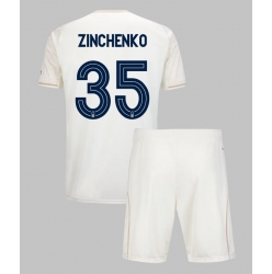Strój piłkarski Nottingham Forest Oleksandr Zinchenko #35 Koszulka Wyjazdowej dziecięce 2025-26 Krótki Rękaw (+ Krótkie spodenki)