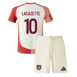 Strój piłkarski Olympique Lyonnais Alexandre Lacazette #10 Koszulka Trzeciej dziecięce 2024-25 Krótki Rękaw (+ Krótkie spodenki)